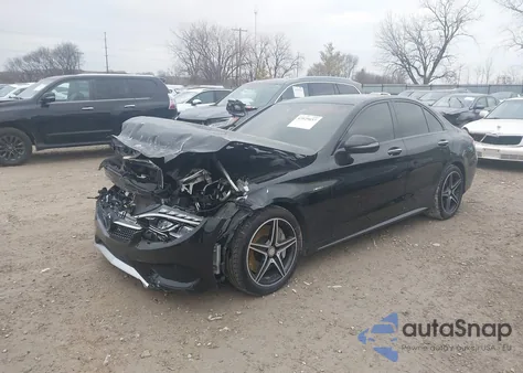 2016 Mercedes-Benz C 450 Amg 4Matic z USA, uszkodzony, nr VIN 55SWF6EB0GU107498